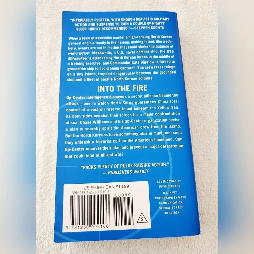 BOGO Tom Clancy's Op-Center Into The Fire Paperback Book